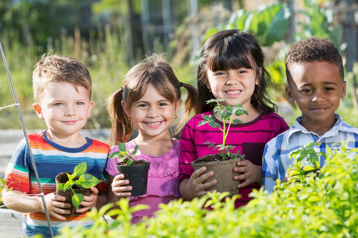 Children in the garden