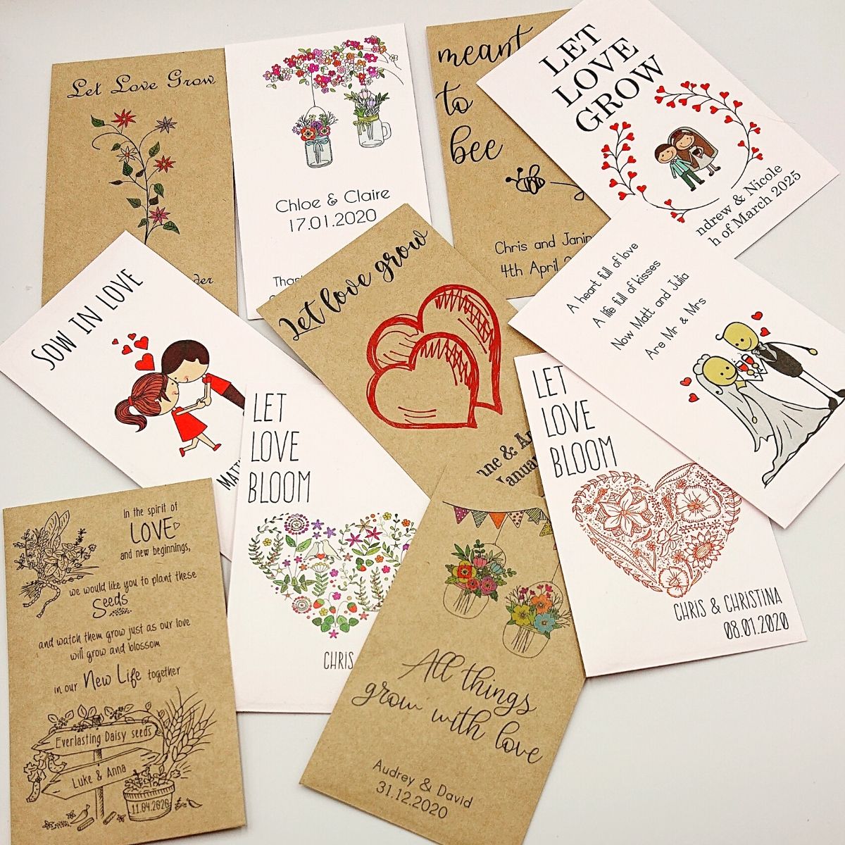 Personalised Birthday Seed Packets Envelopes With Seeds 