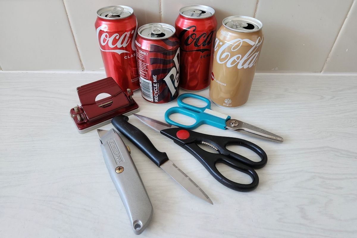 Recycling Soft Drink Cans To Make Permanent Plant Labels