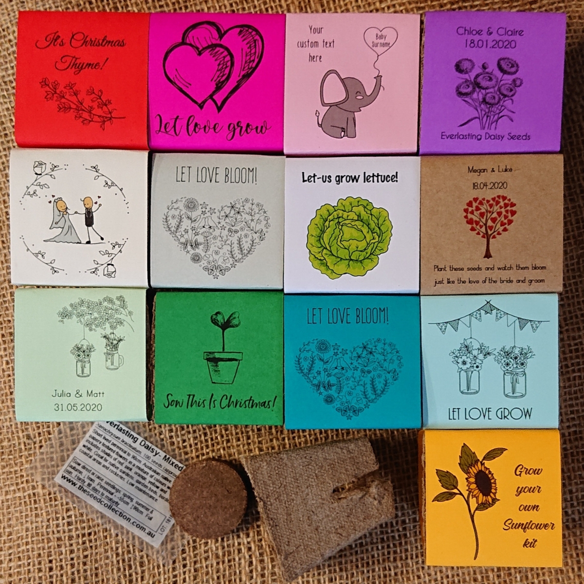 Custom printed pot packs | The Seed Collection