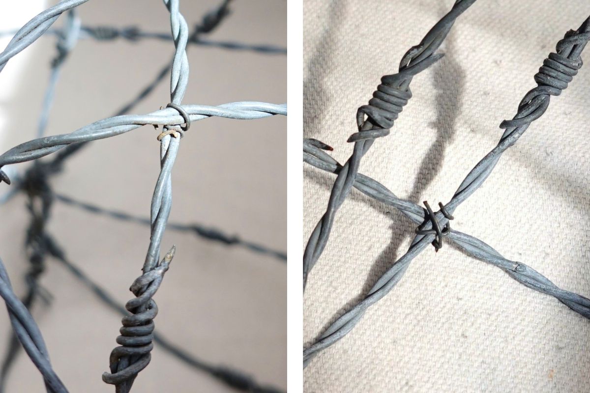 Reclaimed wire balls for wildlife constructing