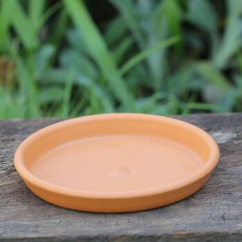 Plastic Saucer- Terracotta Large