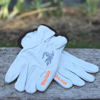 Natural Full Grain Leather Riggers Gloves