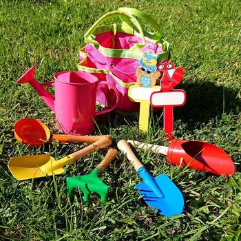 8 Piece Kids Tool Set- Pink.
