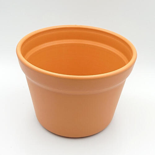 Round Plastic Pot- Terracotta Small