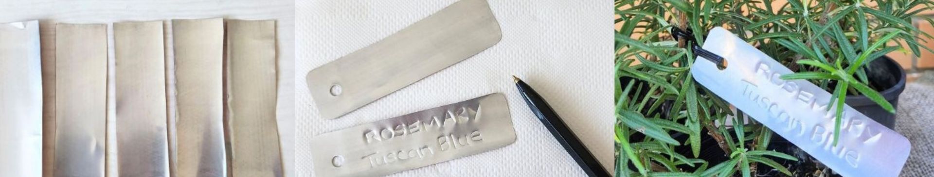 Recycling Soft Drink Cans To Make Permanent Plant Labels